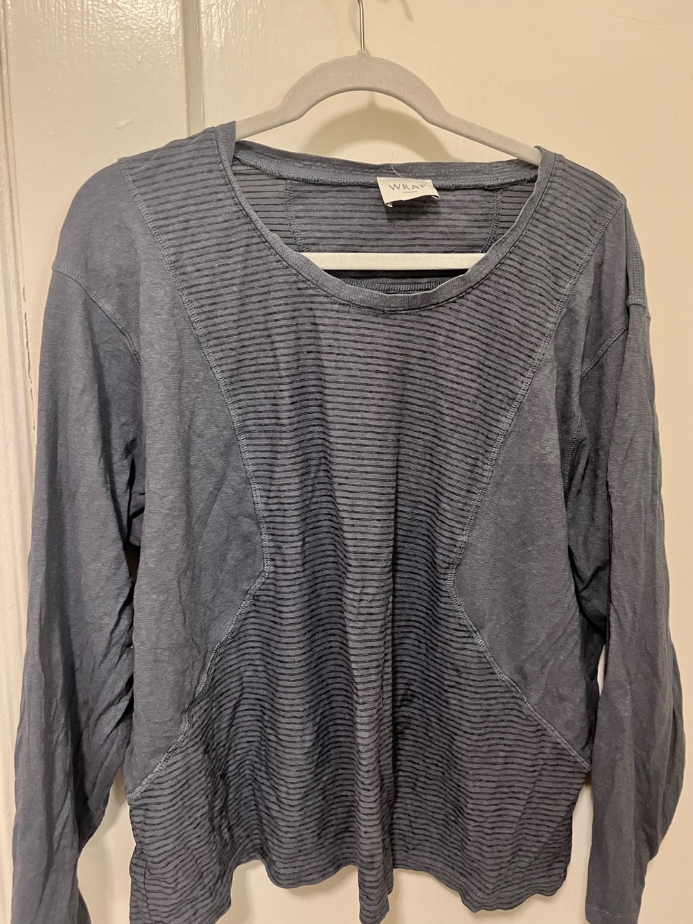 WRAP London Boxy Long Sleeve Striped Top